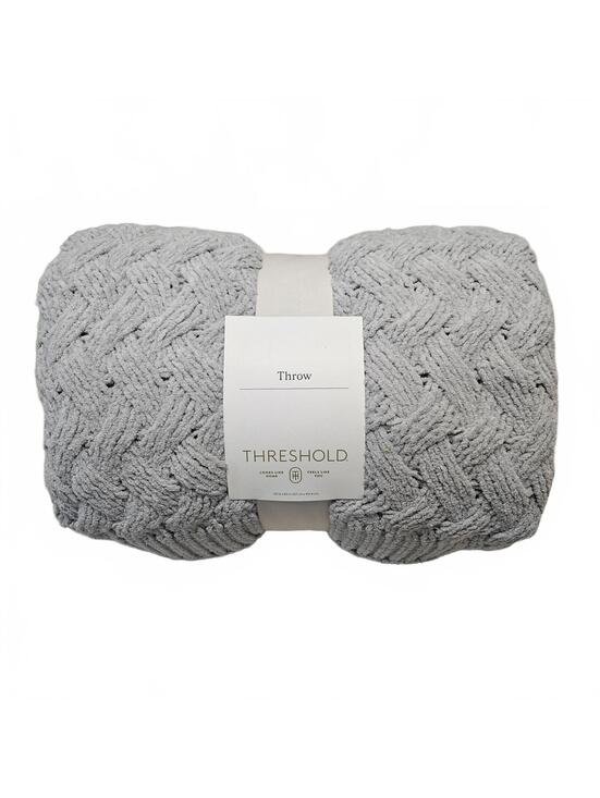 Threshold Other - New Threshold Gray Textured Throw Blanket
